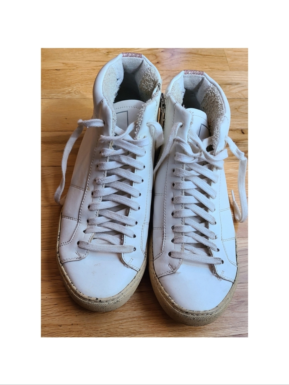 P448 Skate You Can Surf Later Glitter High-Top Sneakers Size 6.5 Streetwear